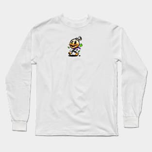 Hallowen pumkin bomb with cartoon style t-shirt Long Sleeve T-Shirt